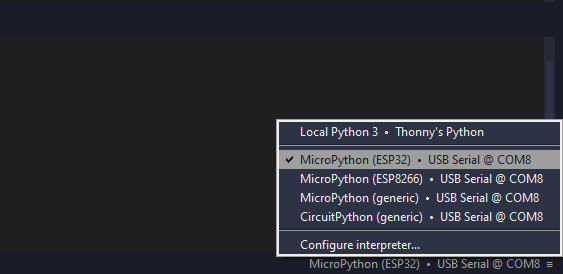 sections of the code