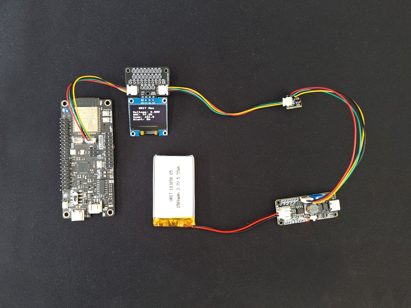 Ejemplo de integración de un JST a la placa DualMCU