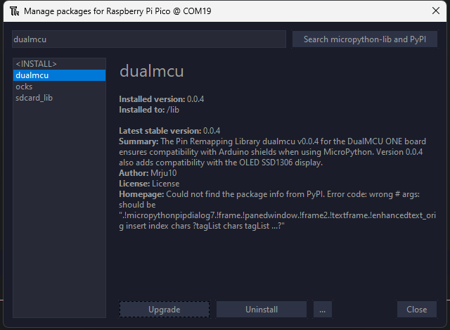 DualMCU Library